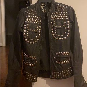 All saints rare leather jacket